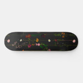 Floral Wallroll - Donker Persoonlijk Skateboard (Horizontaal)