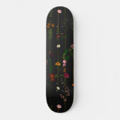 Floral Wallroll - Donker Persoonlijk Skateboard (Voorkant)