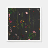 Floral Wallroll - Donker Servet (Voorkant)