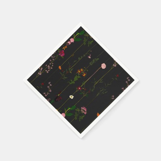 Floral Wallroll - Donker Servet (Hoek)