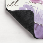 Floral Waltz Plum Waterverf Flowers Muismat (Hoek)