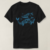 Floral walvis t-shirt (Design voorkant)