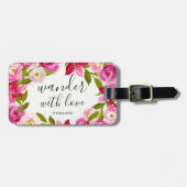  Floral Wander met Bagagelabel Love (Voorkant horizontaal)