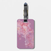 Floral Wanderlust Quote | BAGAGELABEL (Achterkant verticaal)