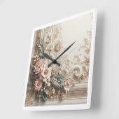 Floral wandklok (Hoek)