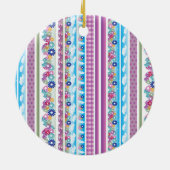 FLORAL WASHI TAPE KERAMISCH ORNAMENT (Achterkant)
