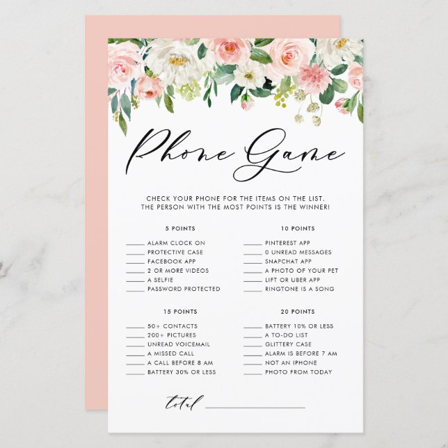  Floral Wat is er op uw telefoon douche spel (Voorkant / Achterkant)