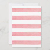 Floral wat konijntje verjaardag uitnodiging (Achterkant)