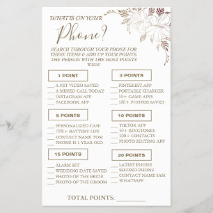 Floral Wat staat er op je telefooncel? Flyer