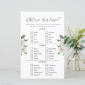 Floral "Wat zit er in je tas" Vrijgezellenfeest sp (Staand voorkant)