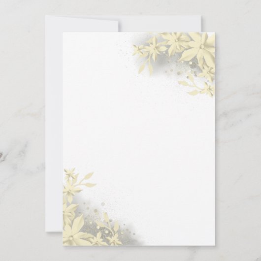 Floral Wat zit er in je telefoon Brunch Party spel Kaart (Achterkant)