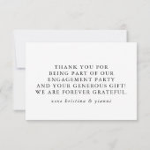 Floral Water Color Hartelijk dank Bedankkaart (Achterkant)