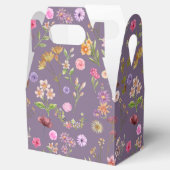 floral water color pattern- pink, purple, green- bedankdoosjes (Geopend)