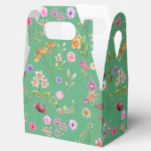 floral water color pattern- pink, purple, green- bedankdoosjes (Geopend)