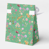 floral water color pattern- pink, purple, green- bedankdoosjes (Achterkant)