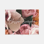 Floral Watercolor Botanical Pillow Fleece Deken (Voorkant (Horizontaal))