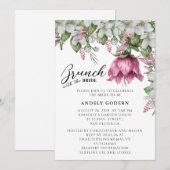 Floral Watercolor Bridal Shower Kaart (Voorkant / Achterkant)