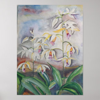 Floral Watercolor – Elegant Flower Wall Art Poster