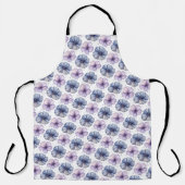 Floral Watercolor Pattern Lavender and Blue Schort (Voorkant)