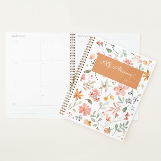 Floral Watercolor planner (Display)
