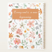 Floral Watercolor planner (Achterkant)