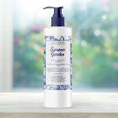 Floral waterdicht flesetiket voedselcontainer etiket