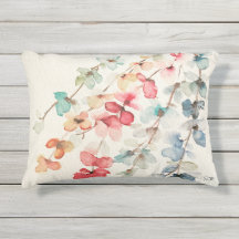 Floral Waterfall 16 x 12 inch Accent Pillow