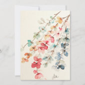 Floral Waterfall Flat Sympathokaart Bedankkaart (Voorkant)