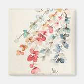 Floral Waterfall Magnet (Voorkant)