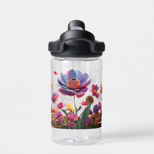 Floral Waterfles (Achterkant)