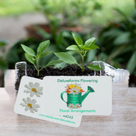 Floral Watering can Visitekaartje