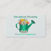 Floral Watering can Visitekaartje (Voorkant)