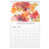 Floral waterkleurige schilderijen van Pam Elifritz Kalender (Feb 2026)