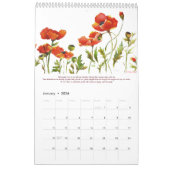 Floral waterkleurige schilderijen van Pam Elifritz Kalender (Jan 2026)