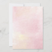 Floral Waterverf 15th Birthday Quinceanera Script Kaart (Achterkant)