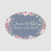 Floral Waterverf aangepaste bruiloft Naamplaatje (Voorkant)