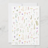 Floral Waterverf Alphabet ABC Verjaardagsuitnodigi Kaart (Achterkant)