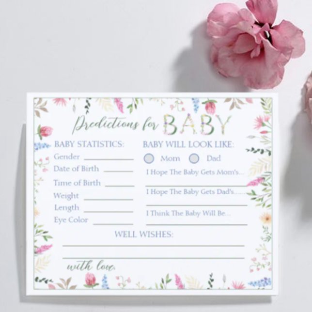 Floral Waterverf Alphabet Baby Voorspellingen (Creator heeft geüpload)