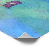 Floral Waterverf Art Print (Hoek)