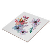 Floral Waterverf Art Tegeltje (Zijkant)