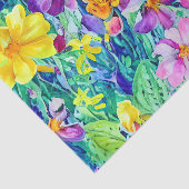 Floral Waterverf Artistic Decoupage waardig Tissuepapier (Detail)