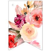 Floral Waterverf Baby in Baby shower Bloom Vlaggetjes (Eerste vlag)