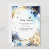 Floral Waterverf Baby shower Kaart (Voorkant)