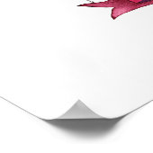 Floral Waterverf Baby shower Welkom Poster (Hoek)