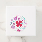 Floral-Waterverf Bedankjes Labels (In situ)