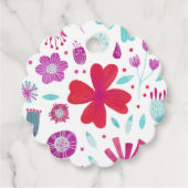 Floral-Waterverf Bedankjes Labels (Voorkant)