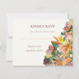 Floral Waterverf behuizing Kaart