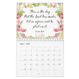 Floral Waterverf Bijbelse agenda Kalender