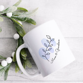 Floral Waterverf Blue Koffiemok