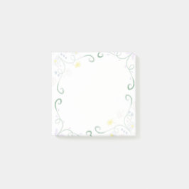 Floral Waterverf Boarder Post-It Notitieblok Post-it® Notes